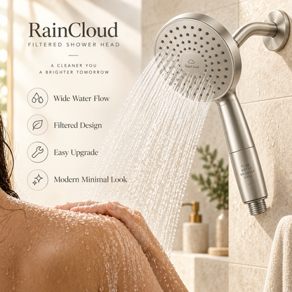 RainCloud Filtered Shower Head 🚿💧