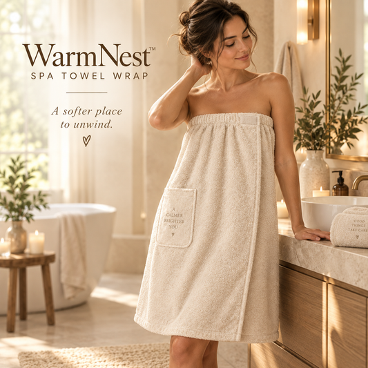 WarmNest Spa Towel Wrap 🤍🧖‍♀️