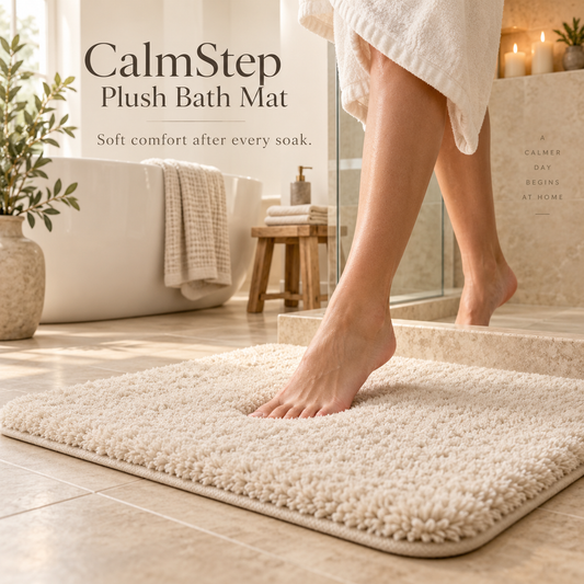 CalmStep Plush Bath Mat ☁️🦶