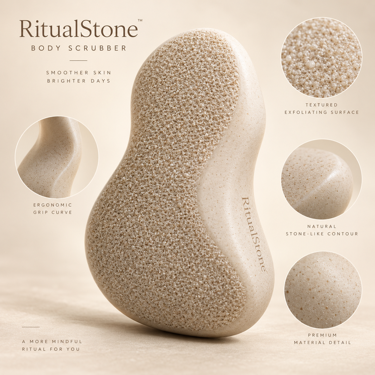 RitualStone Body Scrubber 🪨🫧