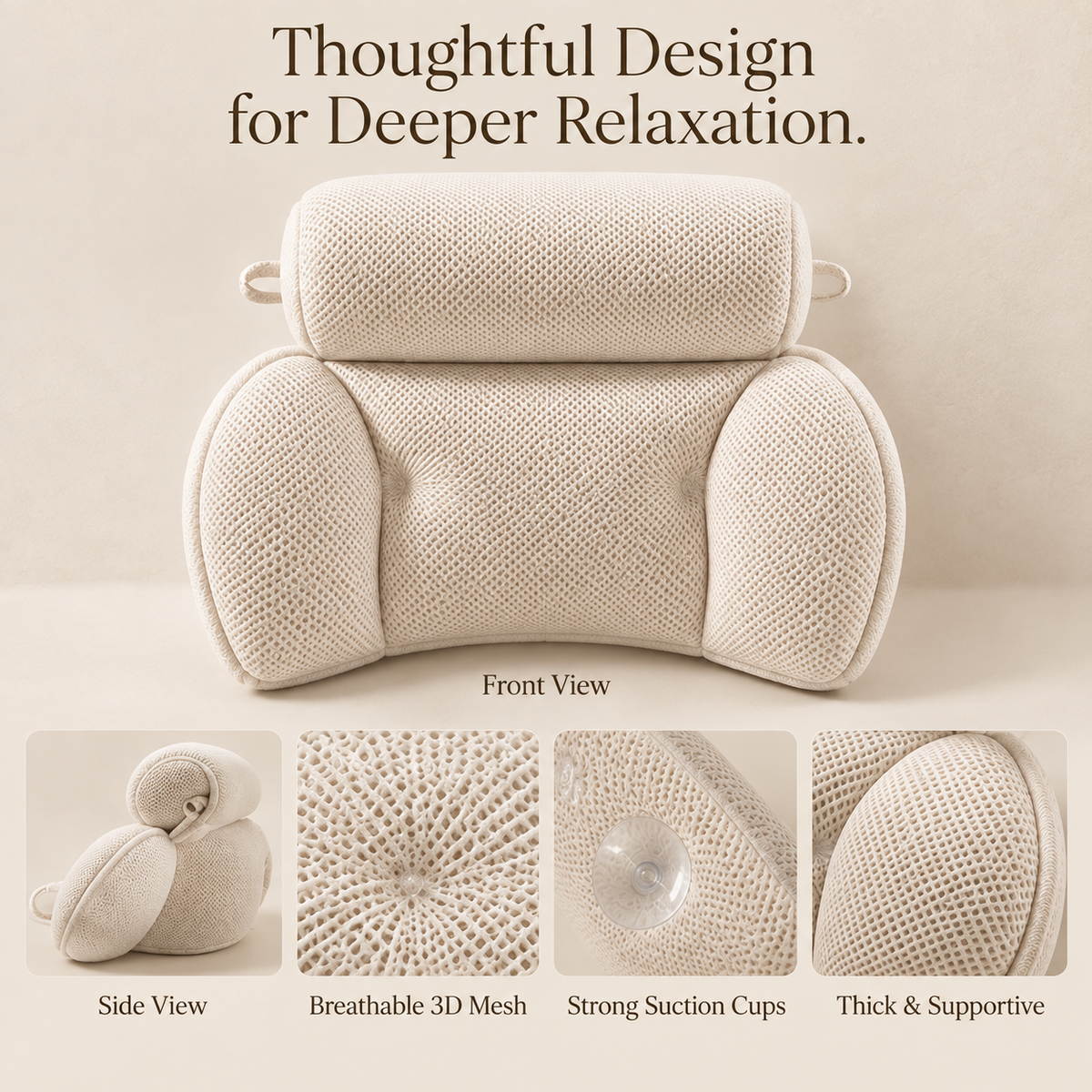HavenSpa Cushioned Bath Pillow 🛁☁️